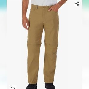 Eddie Bauer Tan Breathable Convertible Tech Pants, 38x32